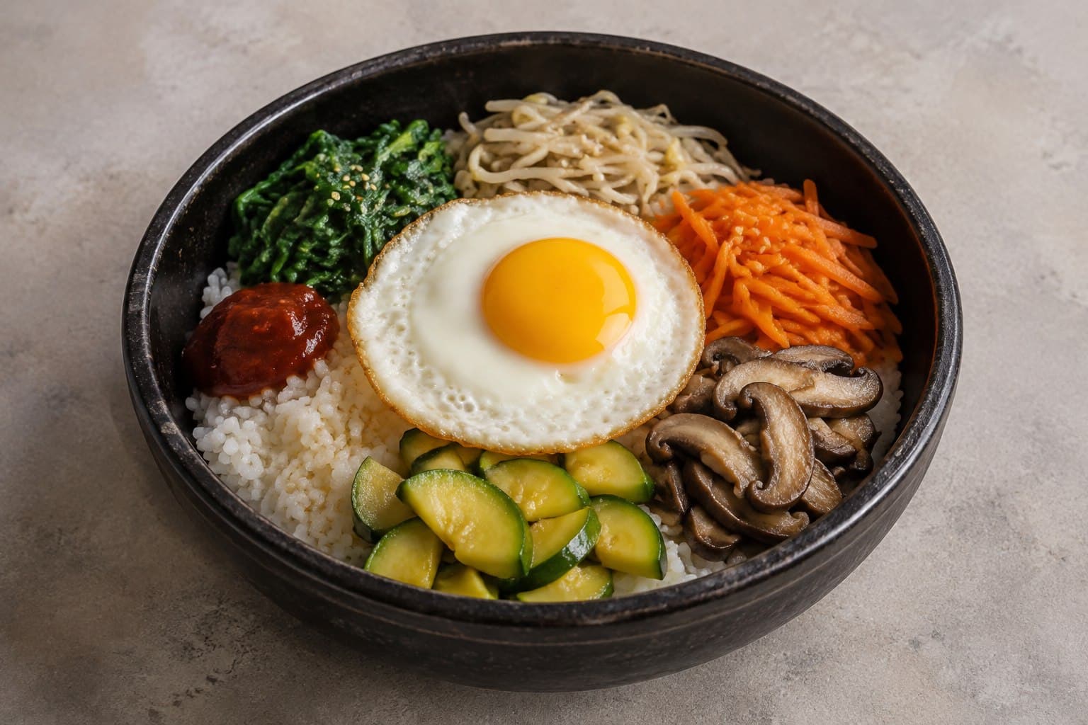 Korean Stone-Bowl Bibimbap