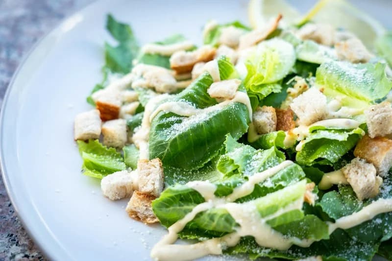 Classic Caesar Salad with Sourdough Croutons