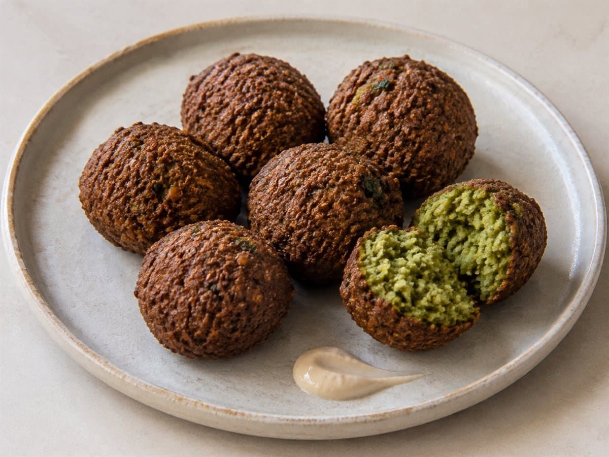 Golden Crispy Falafel with Tahini
