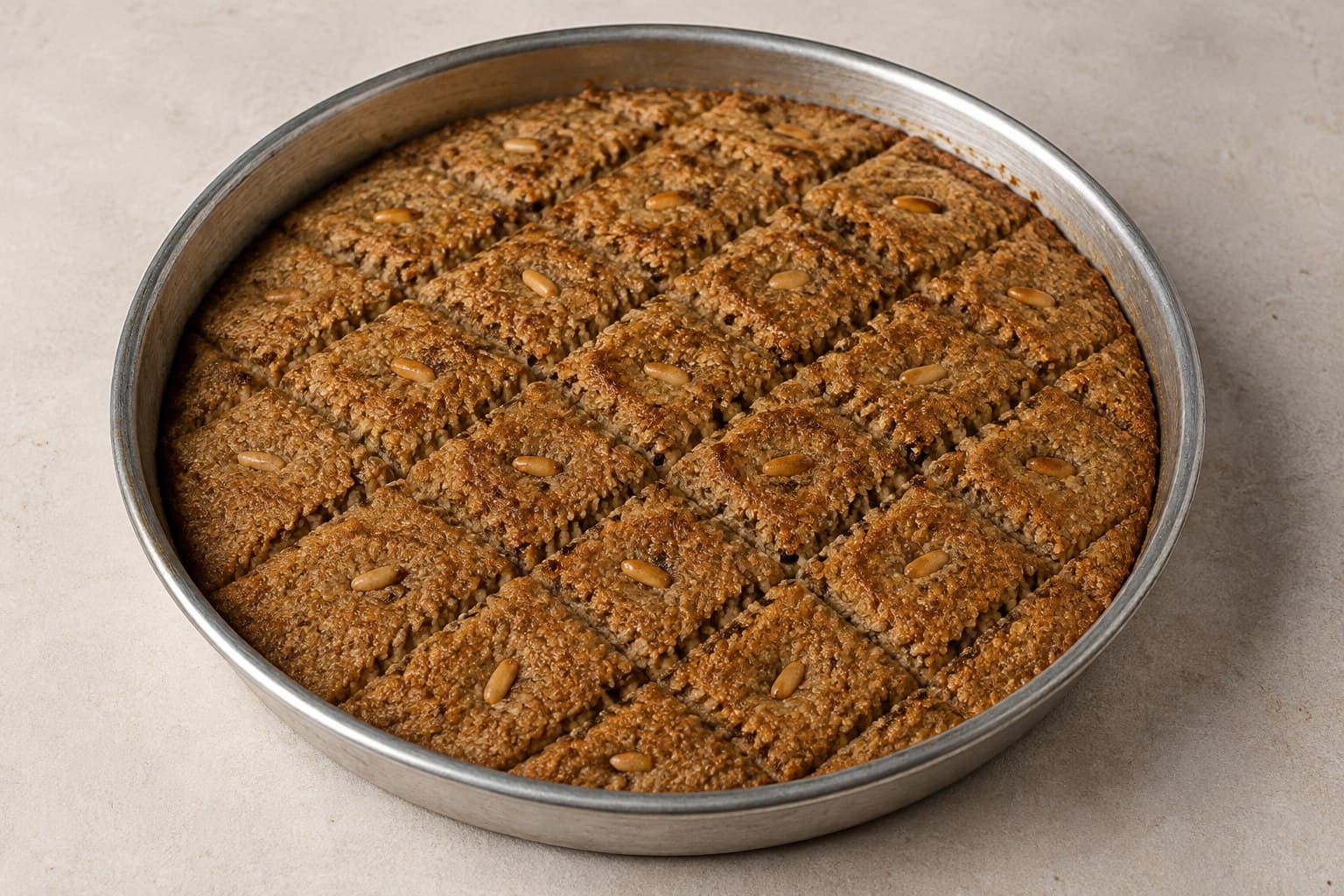 كبة لبنانية بالصينية والصنوبر