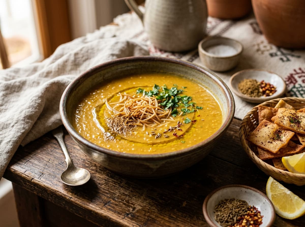 Egyptian Golden Lentil Soup