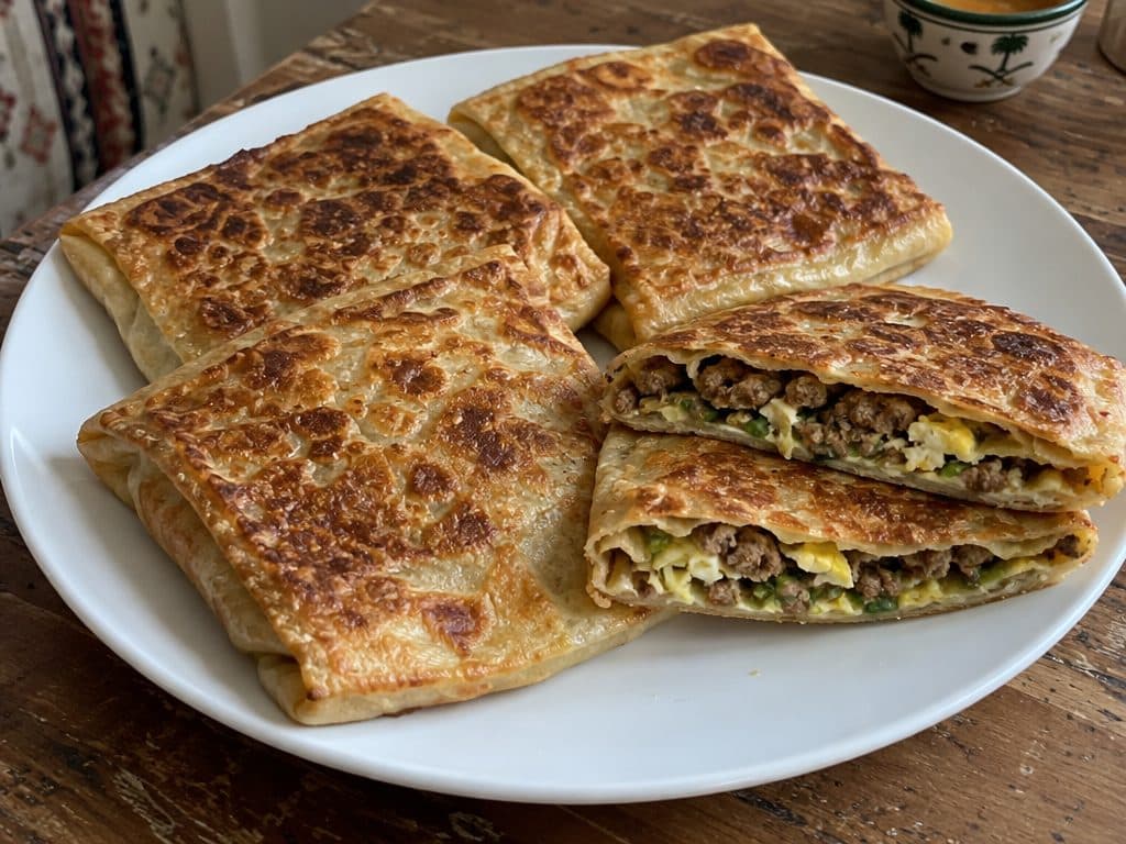 مطبق سعودي باللحم والبيض
