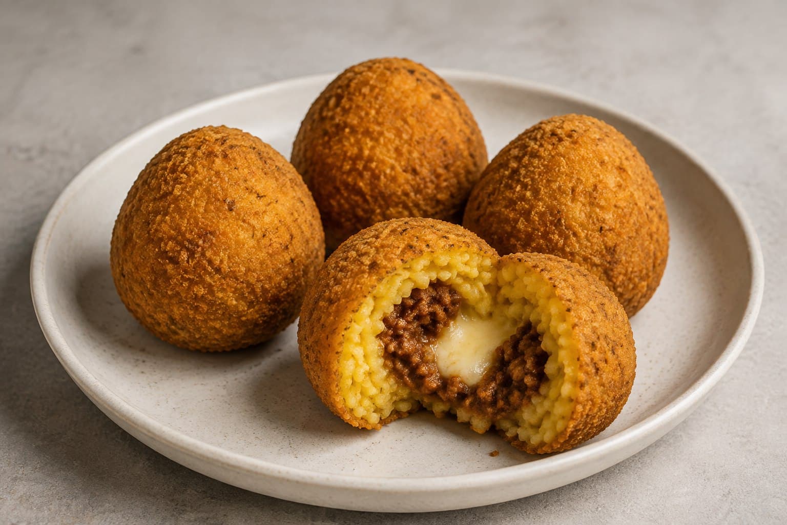 Sicilian Beef and Mozzarella Arancini