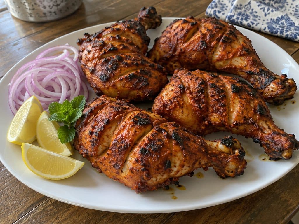 Tandoori Chicken (Oven-Roasted Chicken in Yogurt and Spices)