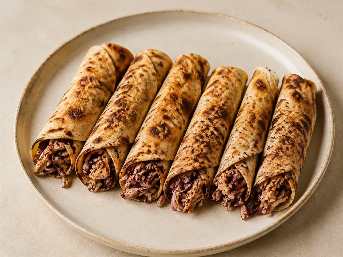 Palestinian Musakhan Chicken Rolls